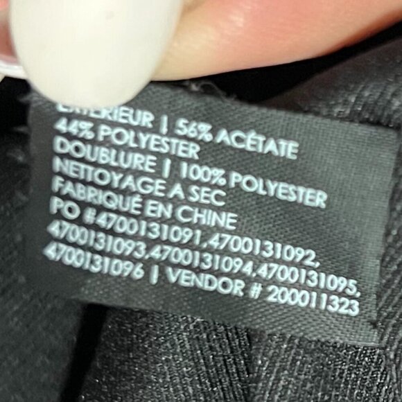 Club Monaco Black Elycia Vest Jacket Women's Size Small Full Zipper Elastic Hem - Picture 5 of 6